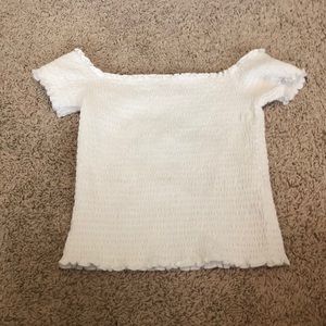 Smocked Hollister off the shoulder top